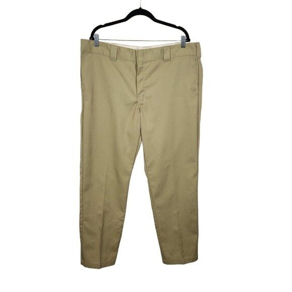 Dickies Men's 873 Slim Fit Work Pants in Khaki‎ - Size 40x32 - Picture 1 of 6
